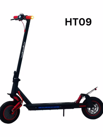 Rohan Wings HT08 Electric Scooter | 300W Brushless Motor, 36V 7.8Ah Battery, 25-30km/h Speed, 18-20km Range, 10-Inch Off-Road Tires, Dual Shock Absorbers, Bluetooth App, LED Light | Lightweight 17Kg | Max Load 100Kg