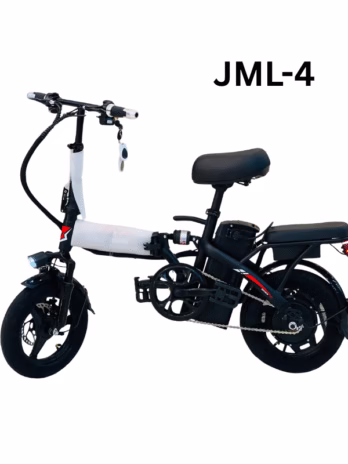 Rohan Wings JML-4 Electric Scooter | Dual Seat| Manual and Electric Drive | 350W Brushless Motor | 48V 12Ah Battery | 25-30km/h Speed | 20-22km Range | 14-Inch Off-Road Tires | Dual Shock Absorbers | LED Light | Delivery bucket | Max Load 160Kg